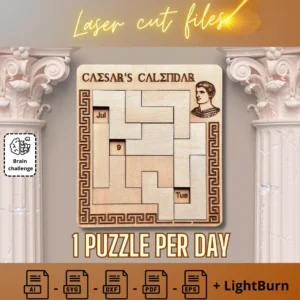 Caesar Calendar - Wooden puzzle