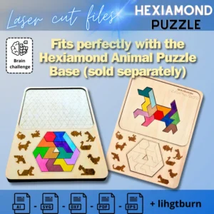 Hexiamond Animal Shape Puzzle Expansion Pack